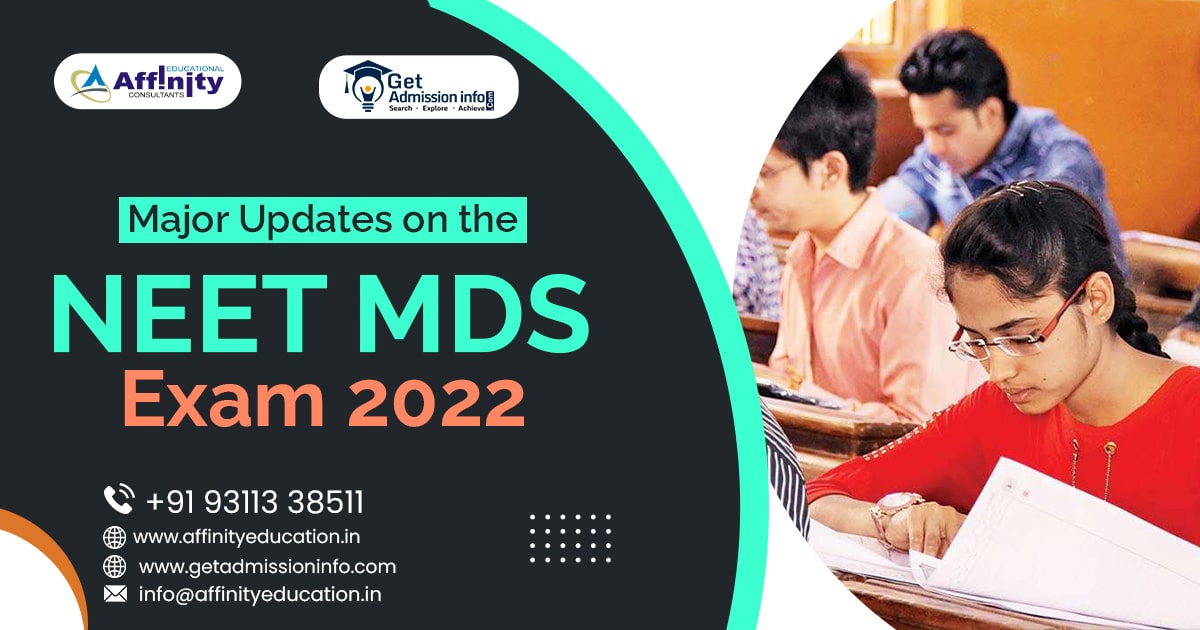 NEET MDS 2022 in March; Details of Application and Changes